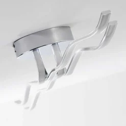 Plafonnier Globo Wave Led Chrome, 1 Lumiere