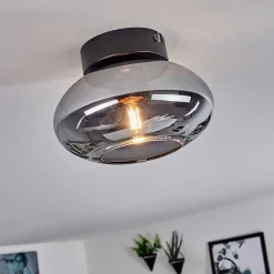 Plafonnier Haikala Noir, 1 Lumiere