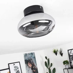 Plafonnier Haikala Noir, 1 Lumiere