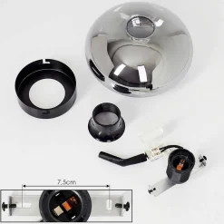 Plafonnier Haikala Noir, 1 Lumiere