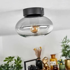 Plafonnier Haikala Noir, 1 Lumiere