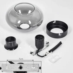 Plafonnier Haikala Noir, 1 Lumiere