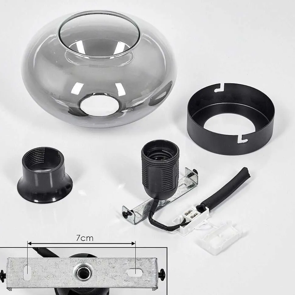 Plafonnier Haikala Noir, 1 Lumiere