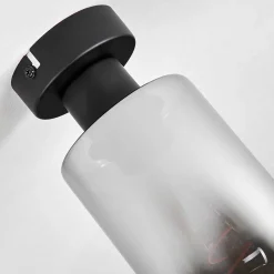 Plafonnier Hunouri Noir, 1 Lumiere