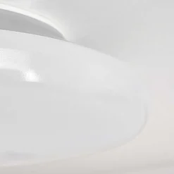 Plafonnier Idual Chloe Led Argente, Blanc, 1 Lumiere, Telecommandes, Changeur De Couleurs