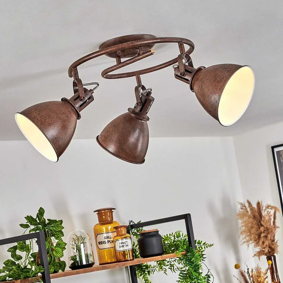 Plafonnier Koppom Rouille, 3 Lumieres