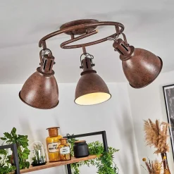 Plafonnier Koppom Rouille, 3 Lumieres