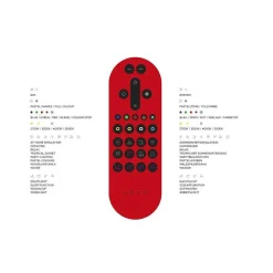 Plafonnier Leuchten-Direkt Sabi Led Nickel Mat, 6 Lumieres, Telecommandes, Changeur De Couleurs