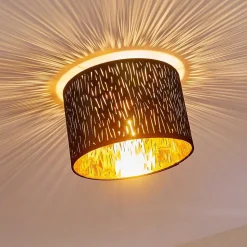 Plafonnier Liared Nickel Mat, 1 Lumiere