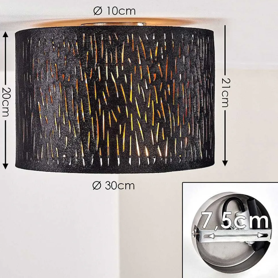 Plafonnier Liared Nickel Mat, 1 Lumiere