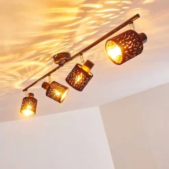 Plafonnier Liared Noir, 4 Lumieres