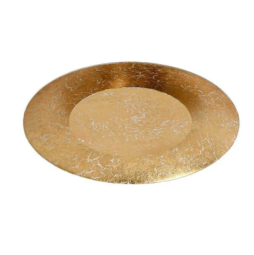 Plafonnier Lucide Foskal Led Laiton, 1 Lumiere