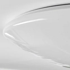 Plafonnier Melres Led Blanc, 1 Lumiere, Telecommandes