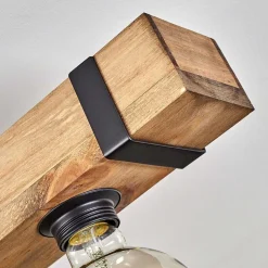 Plafonnier Montgomery Ecru, Noir, 4 Lumieres