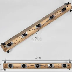 Plafonnier Montgomery Ecru, Noir, 5 Lumieres