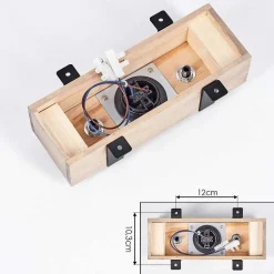 Plafonnier Montgomery Ecru, Noir, 1 Lumiere