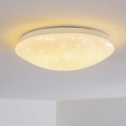 Plafonnier Norton Star Led Blanc, 1 Lumiere, Telecommandes, Changeur De Couleurs