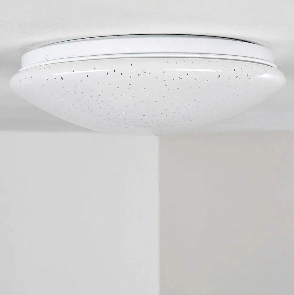 Plafonnier Norton Star Led Blanc, 1 Lumiere, Telecommandes, Changeur De Couleurs