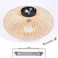 Plafonnier Oravi Bois Clair, 1 Lumiere