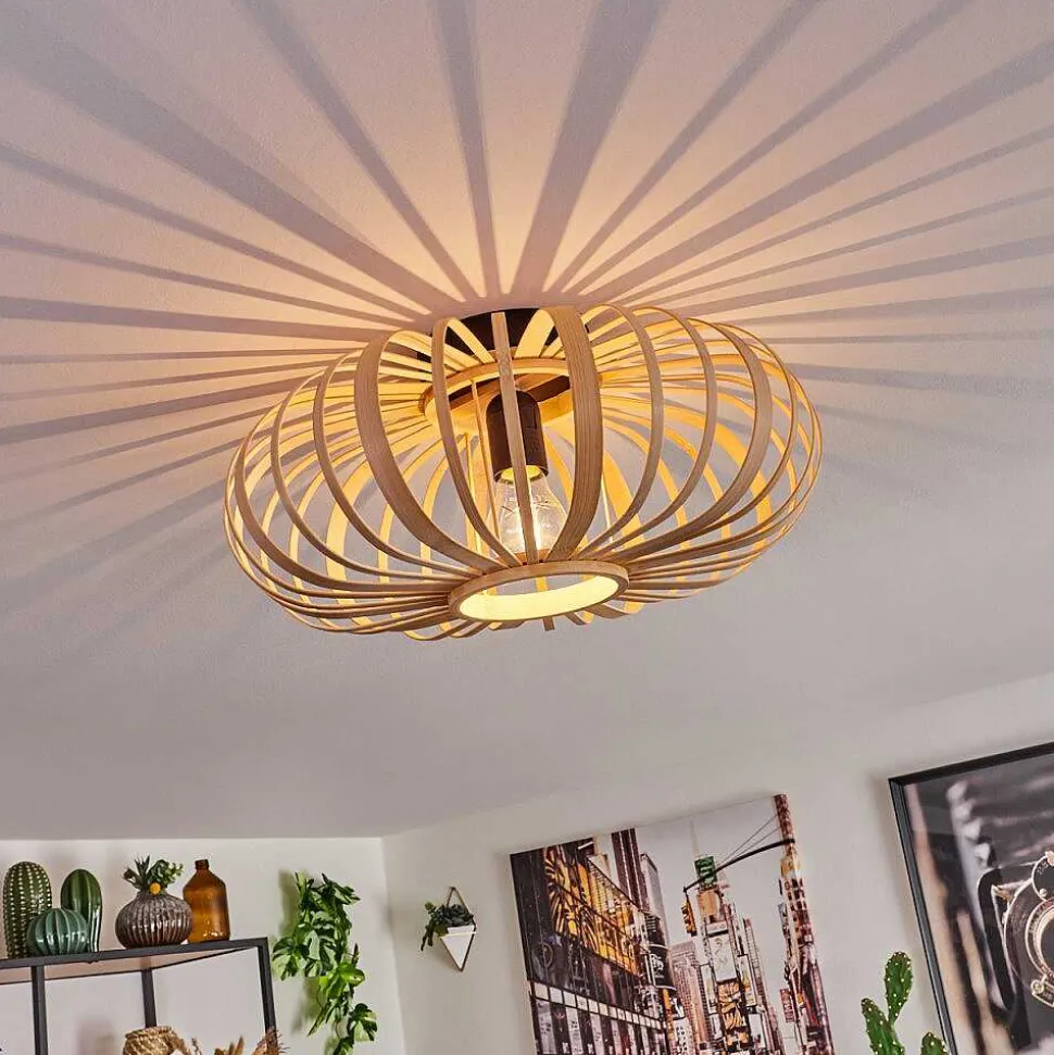 Plafonnier Oravi Bois Clair, 1 Lumiere