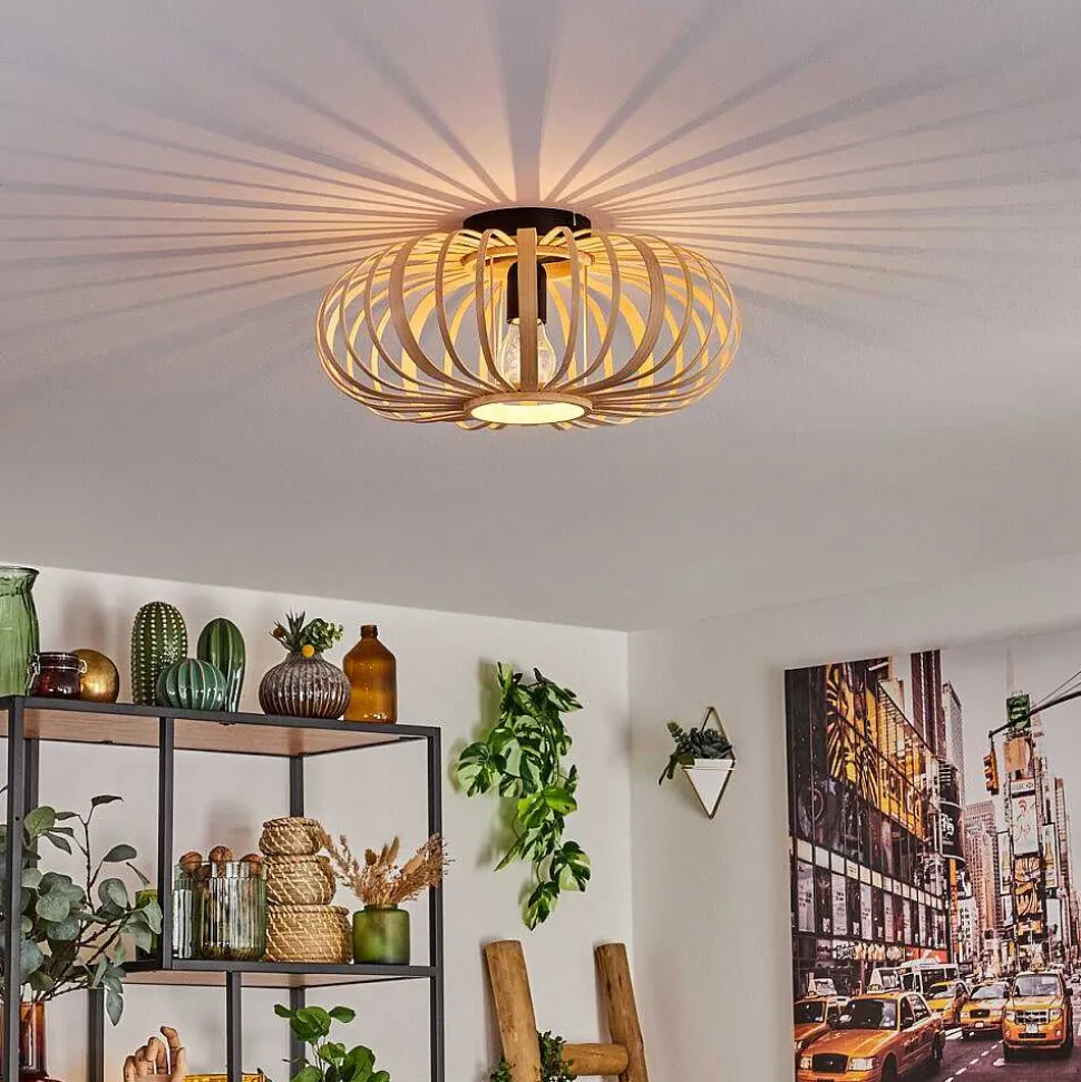 Plafonnier Oravi Bois Clair, 1 Lumiere