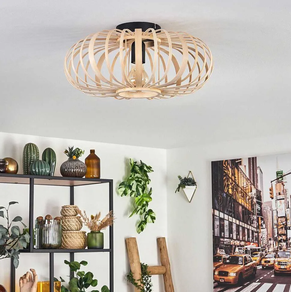 Plafonnier Oravi Bois Clair, 1 Lumiere