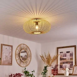 Plafonnier Oravi Bois Clair, 1 Lumiere