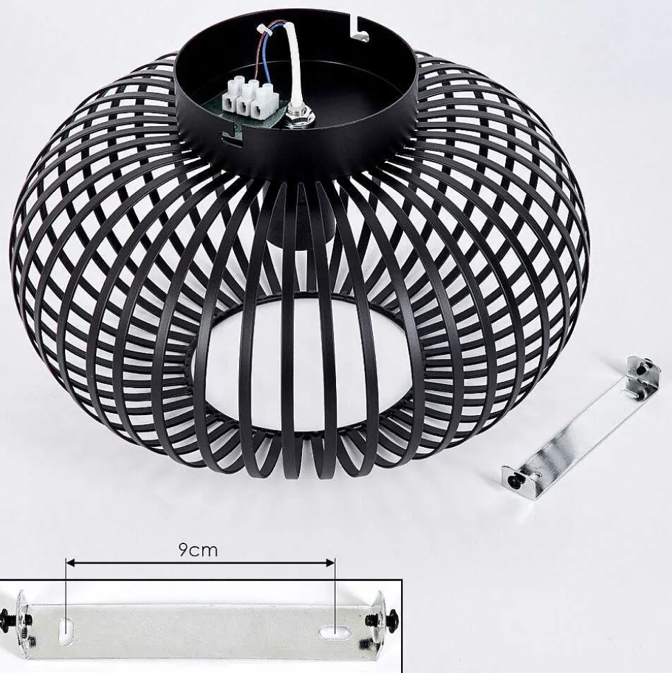 Plafonnier Oravi Noir, 1 Lumiere