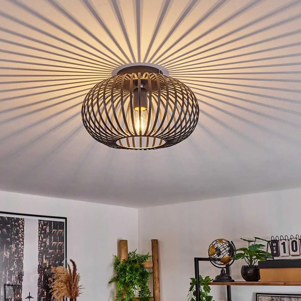 Plafonnier Oravi Noir, 1 Lumiere