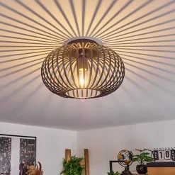 Plafonnier Oravi Noir, 1 Lumiere