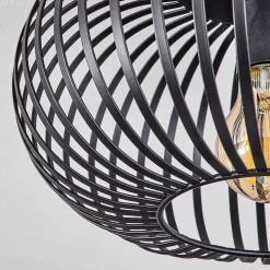 Plafonnier Oravi Noir, 1 Lumiere