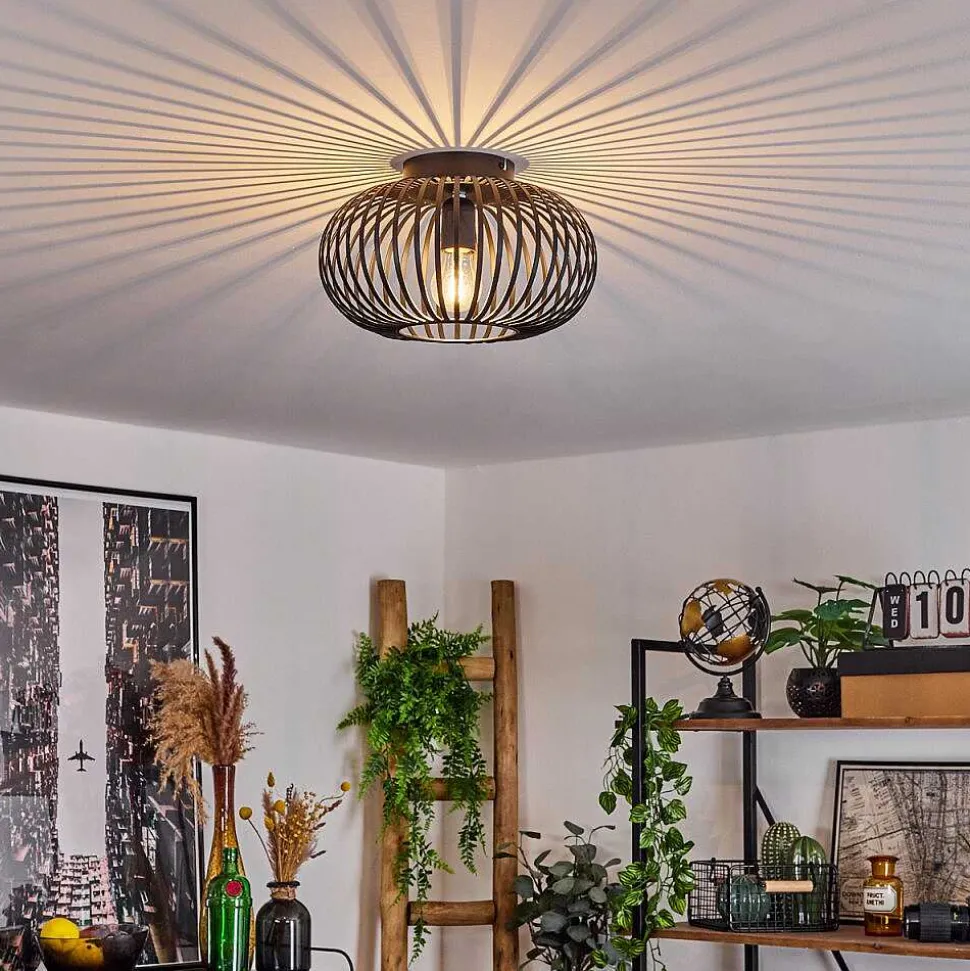 Plafonnier Oravi Noir, 1 Lumiere