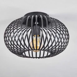 Plafonnier Oravi Noir, 1 Lumiere