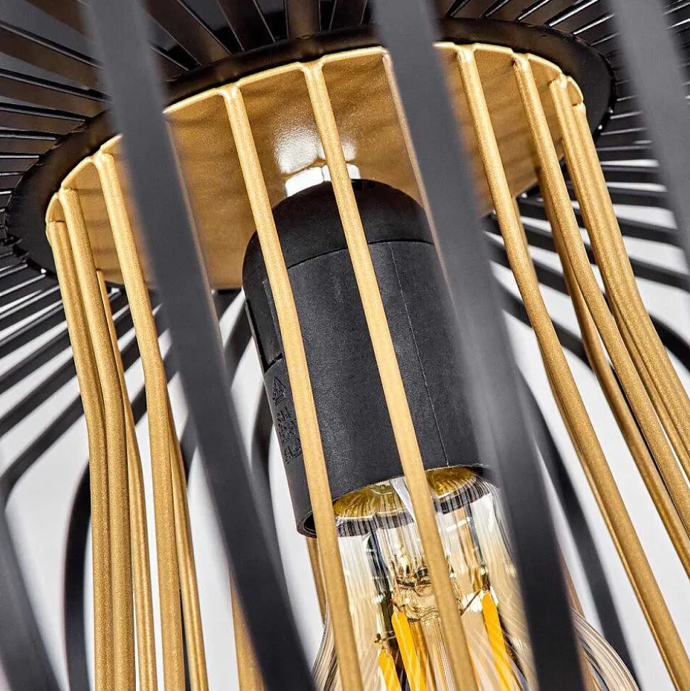 Plafonnier Oravi Noir Dore, 1 Lumiere