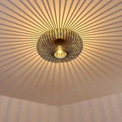 Plafonnier Ovari Noir, 1 Lumiere