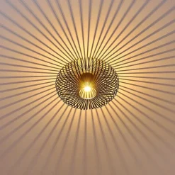 Plafonnier Ovari Noir, 1 Lumiere