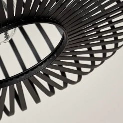 Plafonnier Ovari Noir, 1 Lumiere