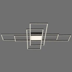 Plafonnier Paul Neuhaus Q-Asmin Led Noir, 2 Lumieres, Telecommandes