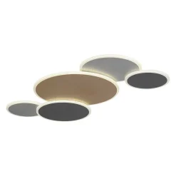 Plafonnier Paul Neuhaus Q-Piato Led Blanc, 1 Lumiere, Telecommandes