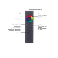 Plafonnier Paul Neuhaus Q-Vito Led Acier Inoxydable, 1 Lumiere, Telecommandes
