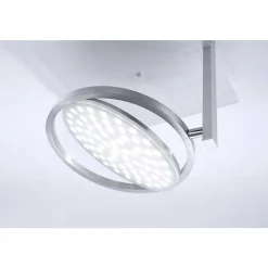 Plafonnier Paul Neuhaus Q-Orbit Led Aluminium, 1 Lumiere, Telecommandes