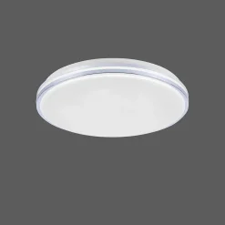 Plafonnier Paul Neuhaus Q-Benno Led Chrome, 1 Lumiere, Telecommandes