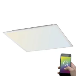 Plafonnier Paul Neuhaus Q-Flag Led Blanc, 1 Lumiere, Telecommandes