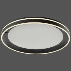 Plafonnier Paul Neuhaus Q-Vito Led Anthracite, 1 Lumiere, Telecommandes