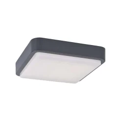 Plafonnier Paul Neuhaus Q-Lenny Led Anthracite, 1 Lumiere, Telecommandes, Changeur De Couleurs