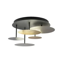 Plafonnier Paul Neuhaus Q-Piato Led Blanc, 1 Lumiere, Telecommandes