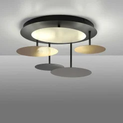 Plafonnier Paul Neuhaus Q-Piato Led Blanc, 1 Lumiere, Telecommandes