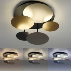 Plafonnier Paul Neuhaus Q-Piato Led Blanc, 1 Lumiere, Telecommandes