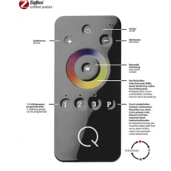 Plafonnier Paul Neuhaus Q-Miran Led Aluminium, 1 Lumiere, Telecommandes, Changeur De Couleurs