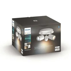 Plafonnier Philips Hue Adore Led Blanc, 3 Lumieres, Telecommandes
